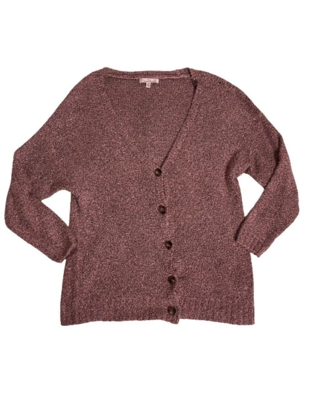 Women’s Love Tree Rose Pink Loose Cardigan Size Medium!